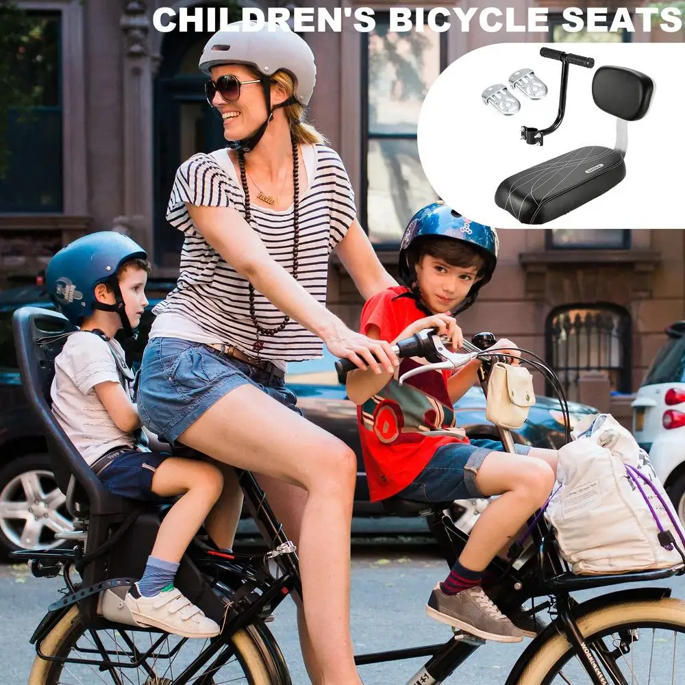 Fahrrad Rücksitz Fahrrad Wasserdicht PU Leder Weiche Kissen Hinten Rack Sitz Kinder Sitz Mit Rückenlehne Fahrrad Zubehör – Detail 8