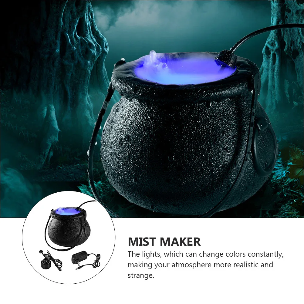

1pcs Color Changing Fog Lamp Mist Maker For Halloween Party Water Fountain Fog Machine Spraying Atomizer Home Decor