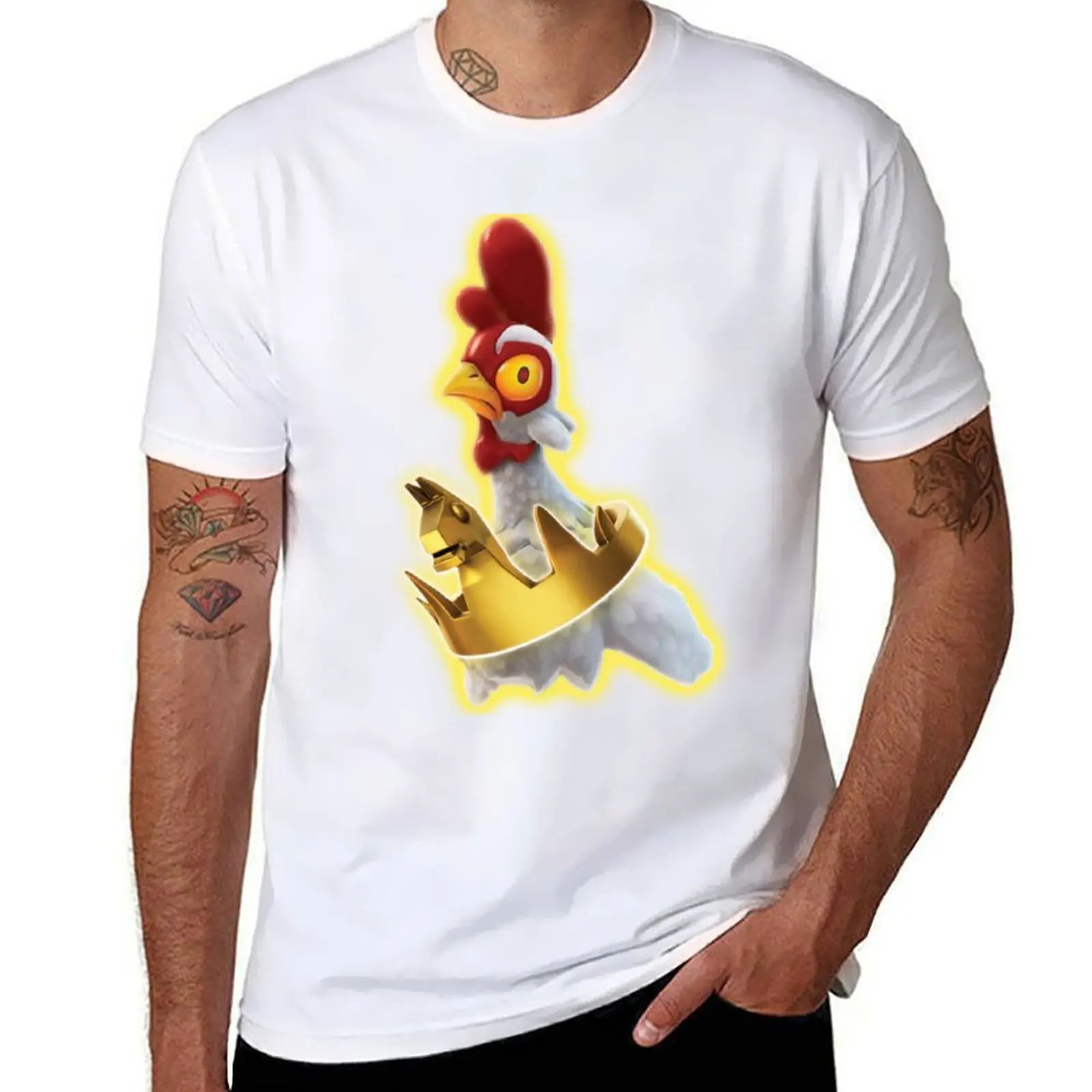 

Chicken winner T-Shirt man t shirt summer t shirts for man pack white T-Shirt