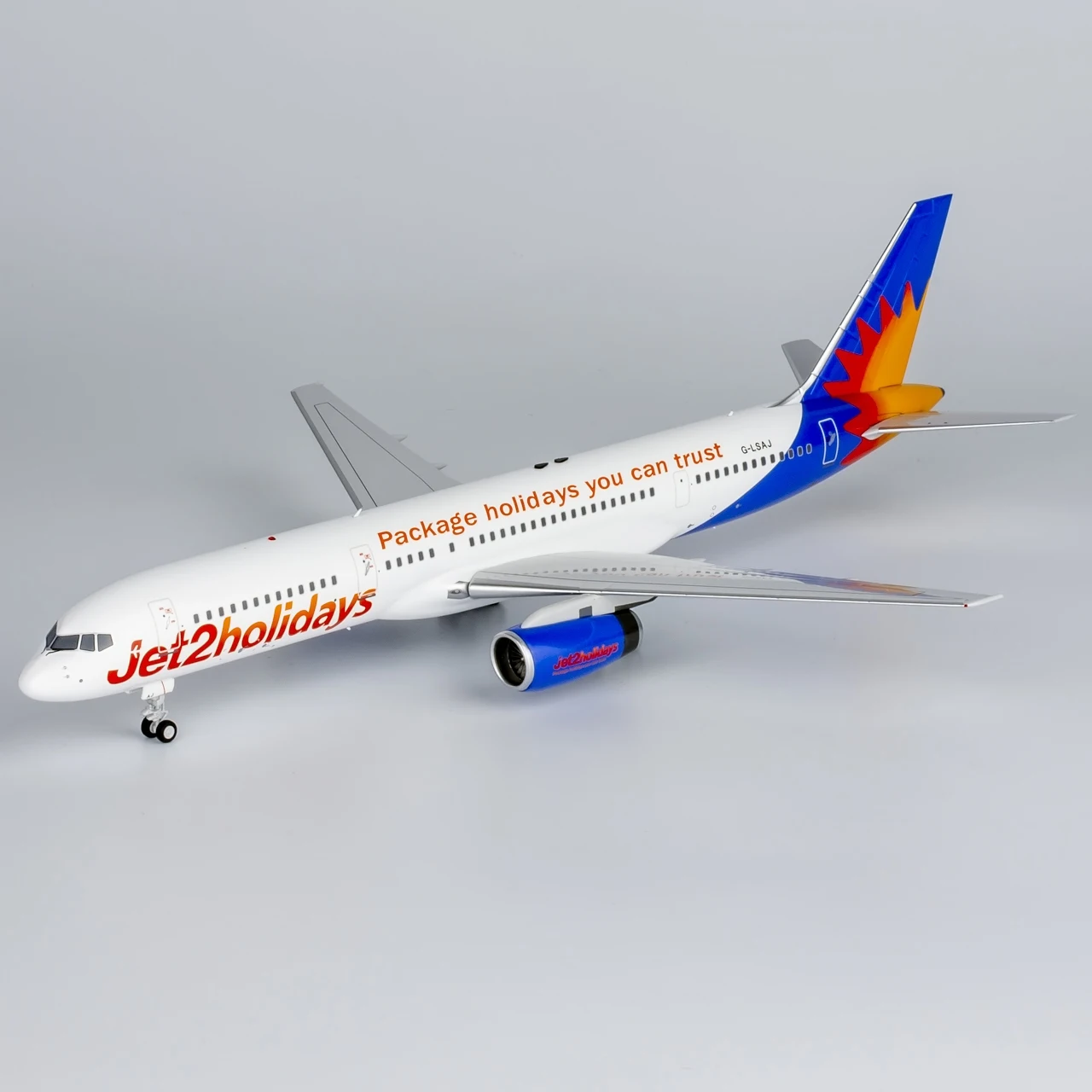 42036 โลหะผสมสะสมเครื่องบินของขวัญ NG รุ่น 1:200 Jet2 วันหยุดโบอิ้ง B757-200 เครื่องบิน Diecast Jet รุ่น G-LSAD