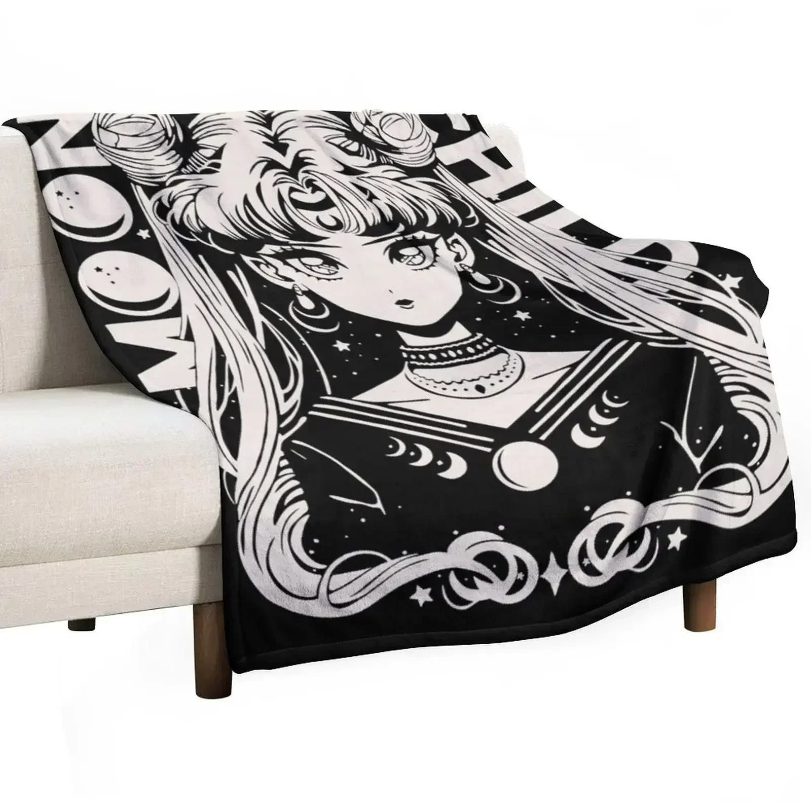 

Moon Child Throw Blanket Summer Comforter Hair Blankets