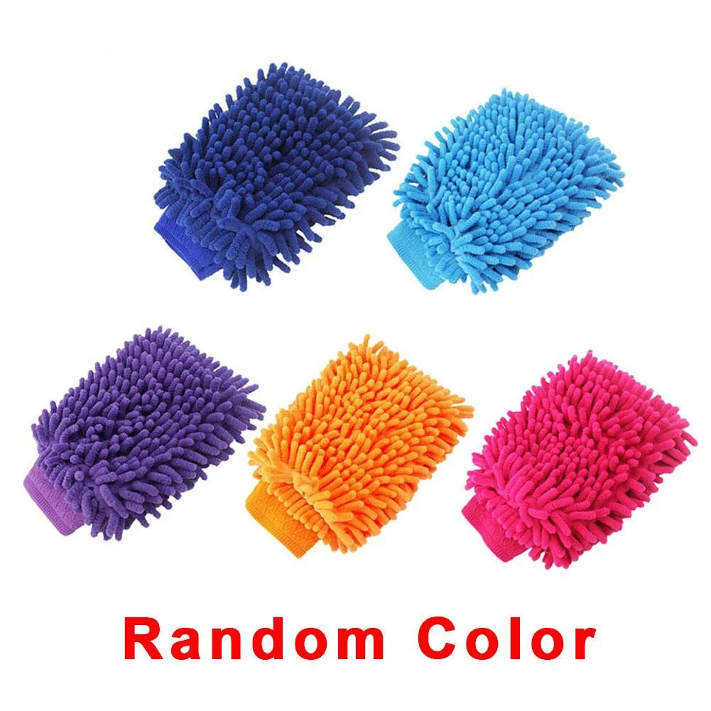 

Car Wash Gloves Washing Wiper Car Cleaning Towel Auto Dust Washer Mitt Single-Sided High Absorbency Car Wash