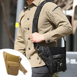 Multi-Functional Underarm Anti-Theft Chest Bag, Outdoor Casual Messenger Bag Conceal Carry Gun Holster Bag Travel Anti Theft Bag