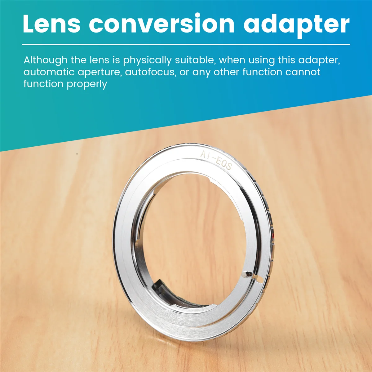 Adaptador de lente AF Confirm para lente Nikon F AI AIS a Canon EOS EF 5D 7D 600D DC192