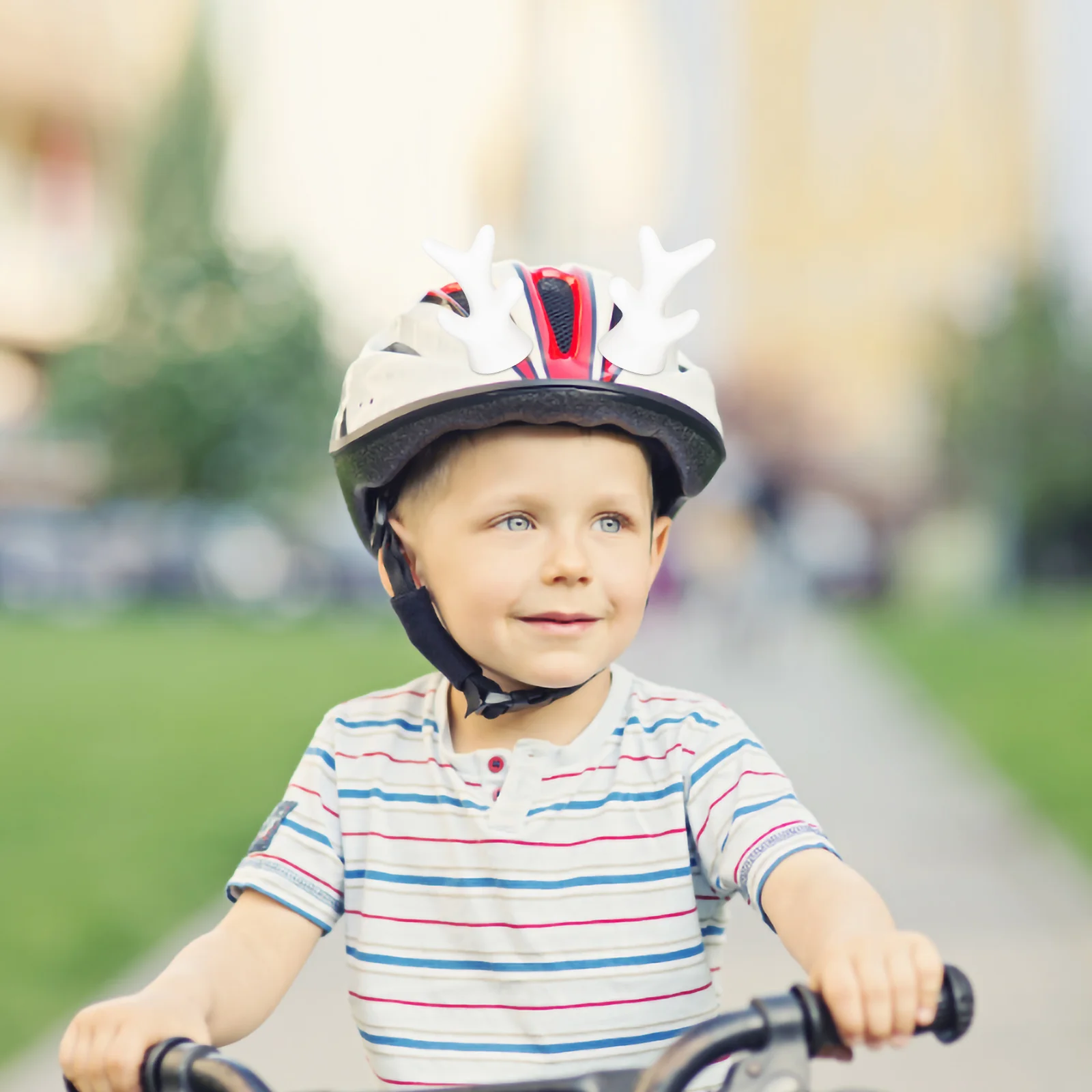 2 Pcs Antlers Compact Fake Horn Reusable Decor Adorable Bike Replaceable White Small Child