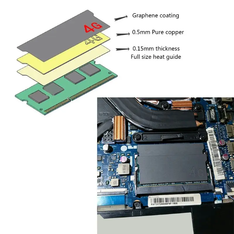 Thermal Pad Laprop Heatsink for PC Moemory Cooling Pads Dropship