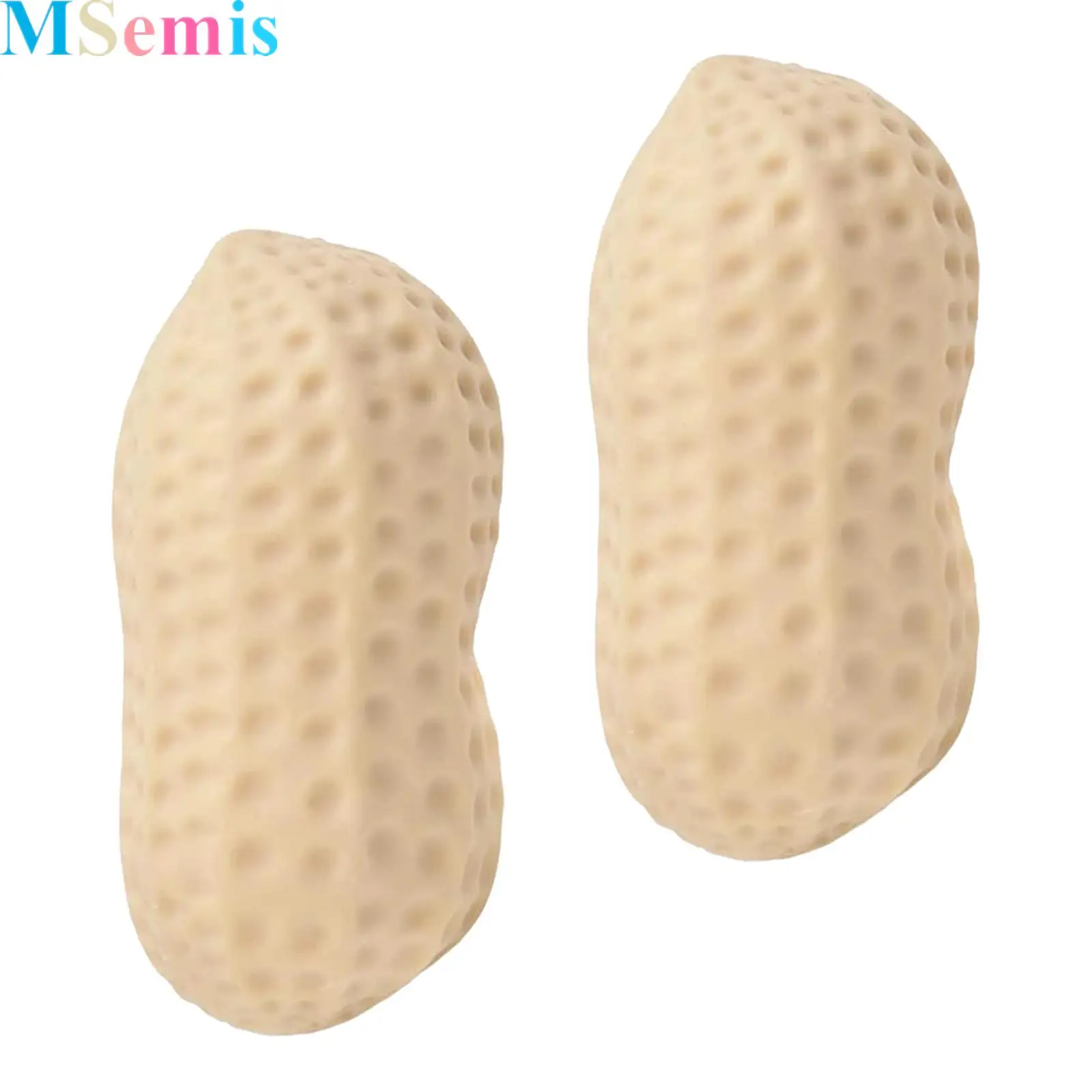 

2Pcs Peanut Shape Sensory Fidget Toy Flour-filled Slow-rebound Stretchy Squishy Toys Anxiety Relief Squeeze Plaything