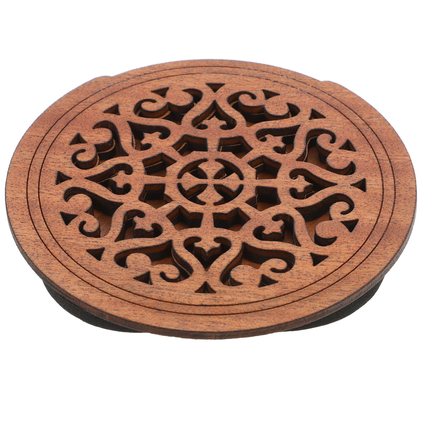 

Soundhole Cover for Guitar Acoustic Electric Wood Plug Soundproofing Feedback Reducer Resonator Screen Decorative Hollow Pattern