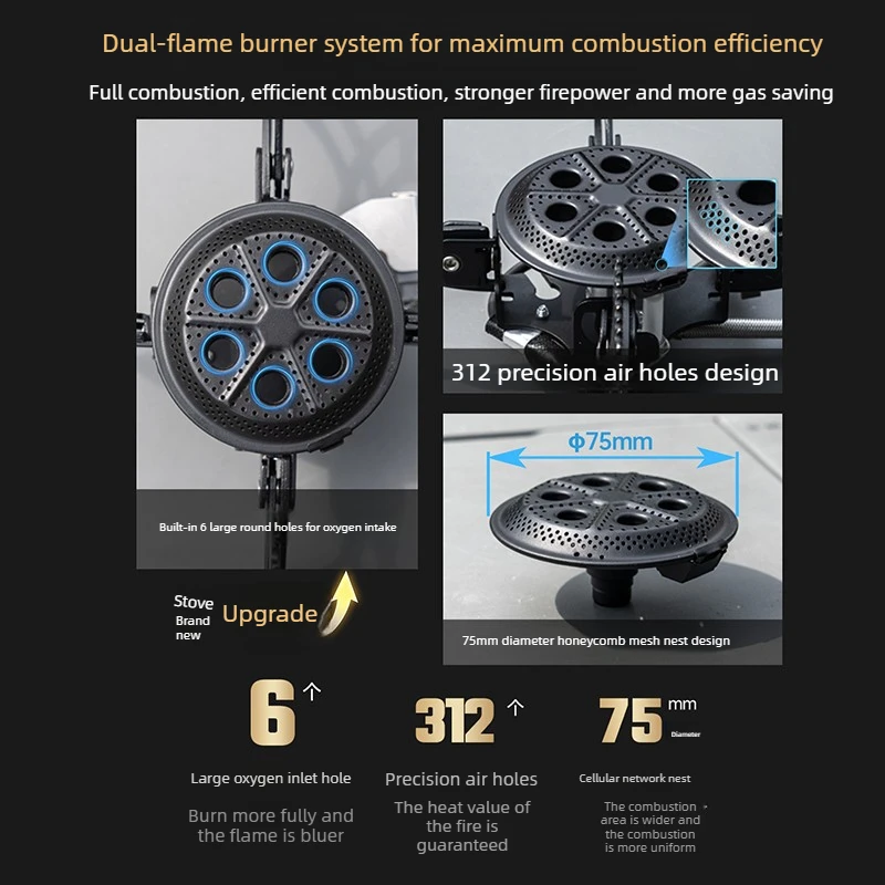 BUERK New UFO Stove Portable Folding Camping Stove Lightweight Windproof Outdoor Gas Burner For Camping Picnicking Travel - view 2