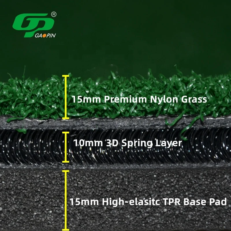 Karpet Golf Berkualitas Tinggi untuk Driving Range, Mat Latihan Golf, Mat Pukulan Golf, Karpet Pelatihan 3D