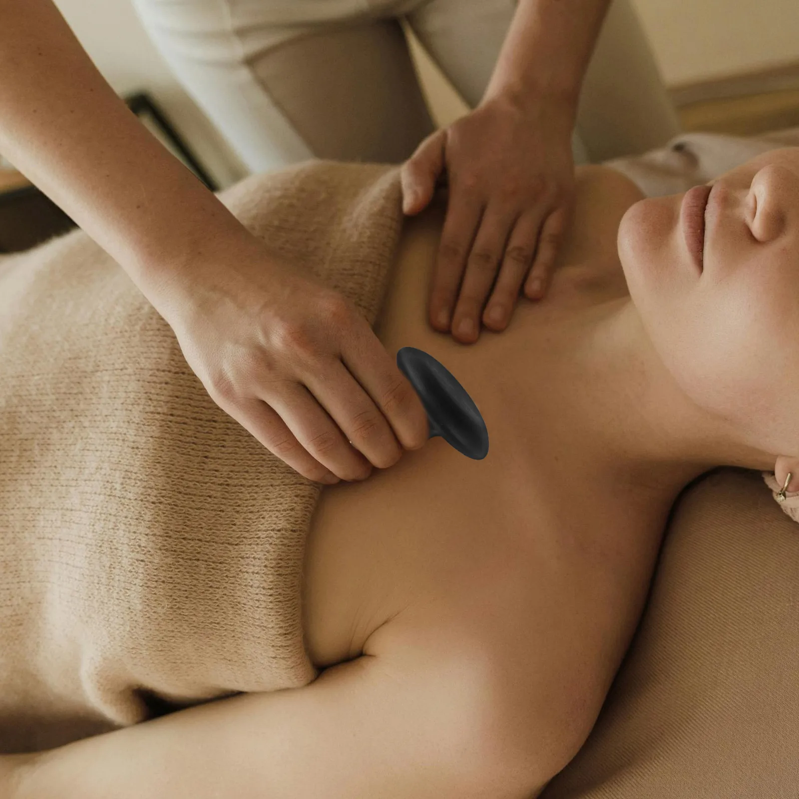 

2 шт., массажер для камня Bianshi, инструмент для терапии кристаллами для спины, плеч, ног, рук, головы, массаж, портативный облегчение боли