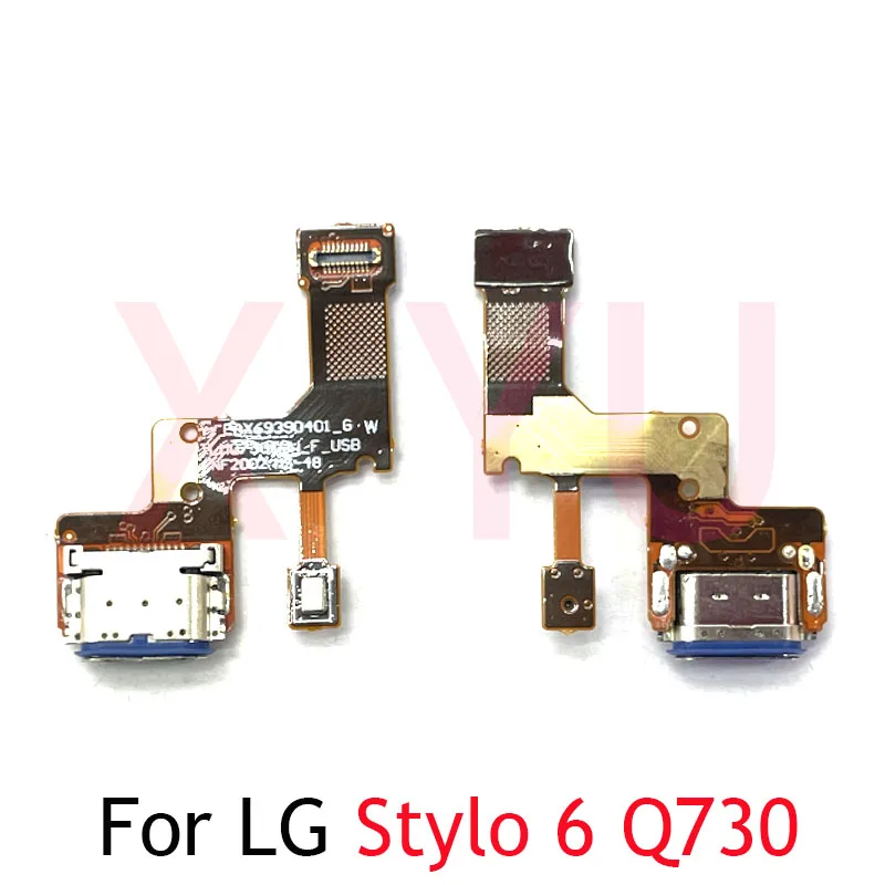 LG 스타일러스 4 5 6 Q710 Q720 Q730 용 USB 충전 충전 도크 포트 마이크 커넥터 플렉스 케이블 보드