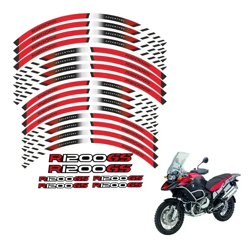

FOR BMW R1200GS ADV LC Adventure Motorcycle Motor Parts Contour Wheel Decoration Decal Sticker R 1200 GS -red
