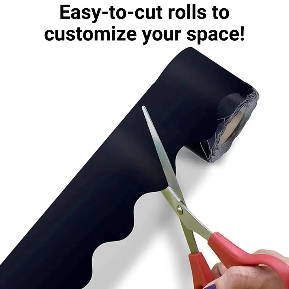 1 рулон, рамка для доски, отделка для доски, отделка из бумаги с волнистыми краями, дизайн краев, крафта, доска для объявлений, Настенный декор