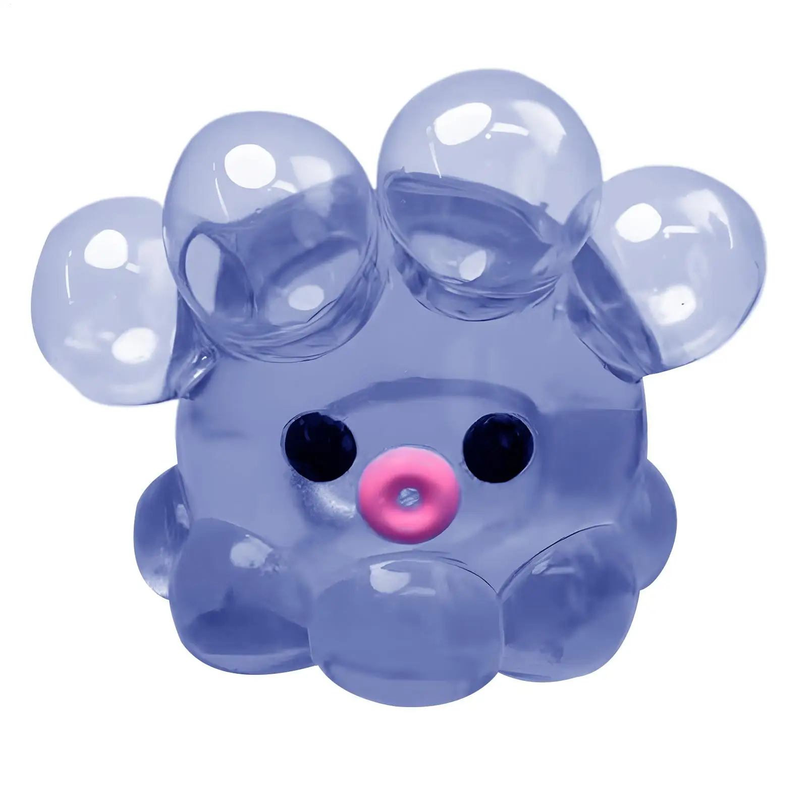Polvo squeeze brinquedo de borracha transparente polvo mão relaxar brinquedo caseiro bolha penteado jogo para crianças adultos pitada brinquedo