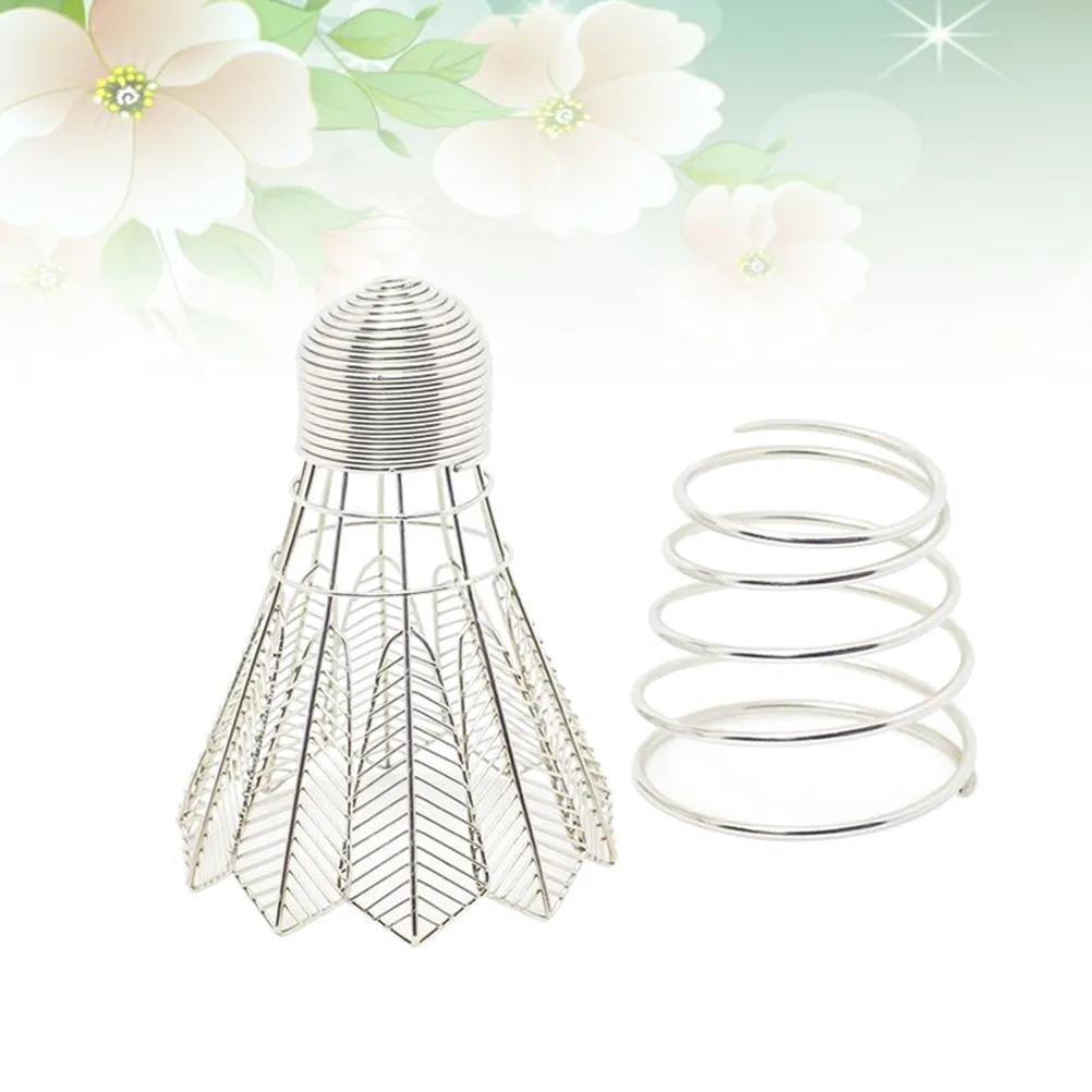 

1 шт. металлический контейнер для ручек в стиле бадминтонной ракетки, прочный, легкий, настольный органайзер, поддерживает порядок на столе, идеально подходит для канцелярских принадлежностей и школы.