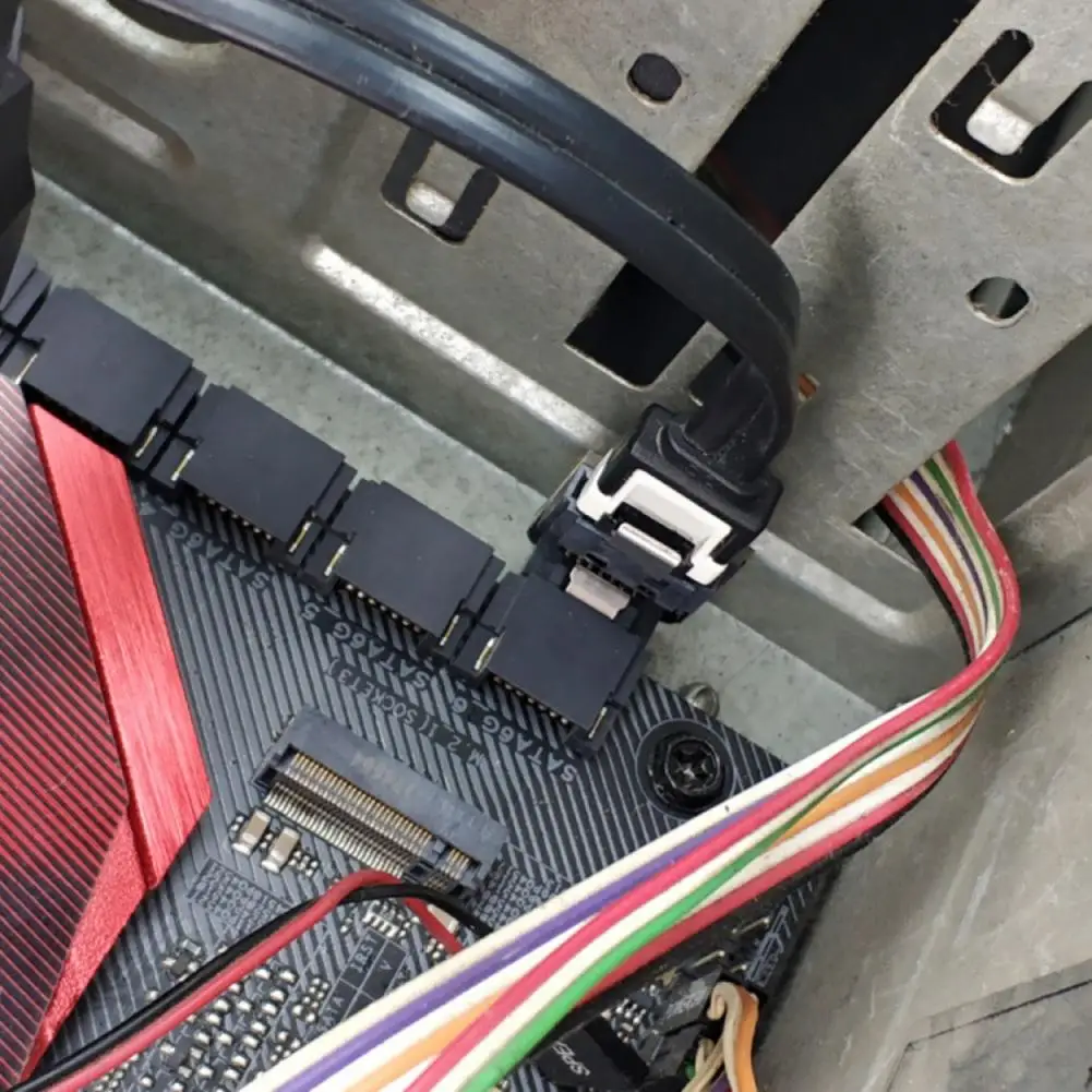 Motherboard Adapter Compact Internal Motherboard Connector Motherboard SATA 7Pin 90 Degree Angled Plug Play Adapter