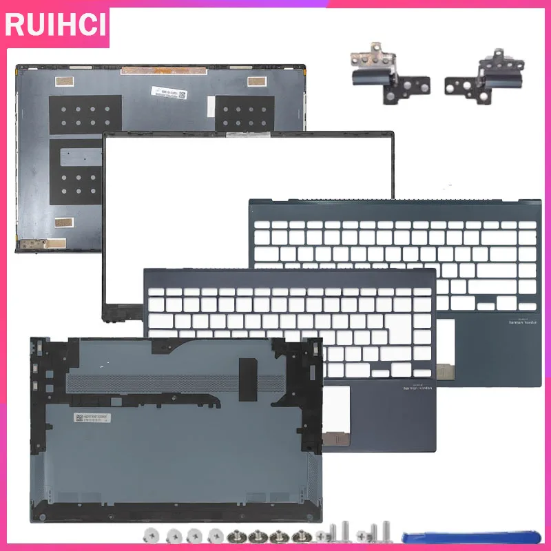 

For ZenBook 14 UX425JA U4700J UX425 UX425J LCD Back Cover/Front Bezel/Hinges/Palmrest/Bottom Case Full Housing Cover