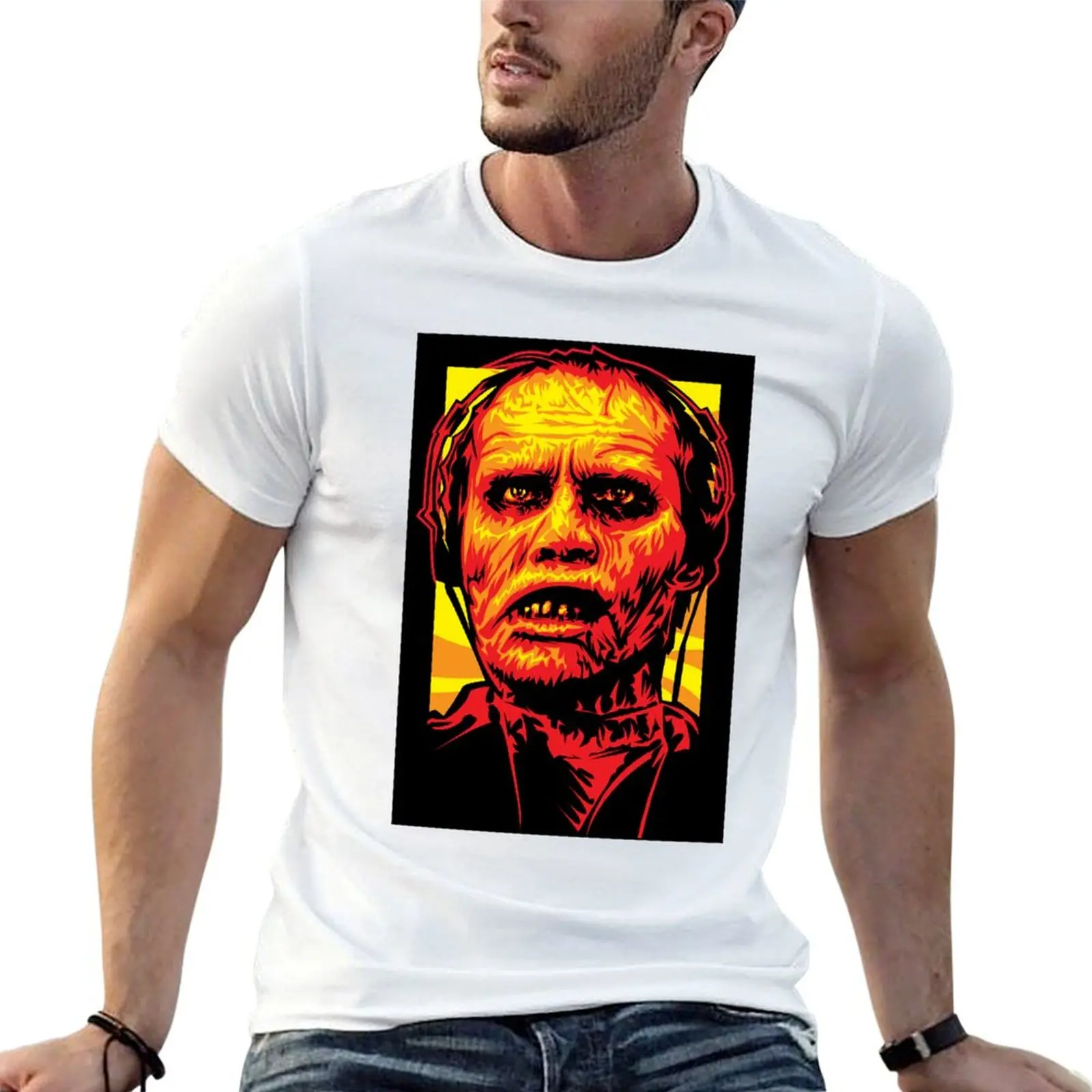 

Подарки для любителей кино, ночь живых мертвецов, зомби, футболка с волнами в стиле ретро, мужские футболки, хлопковая футболка