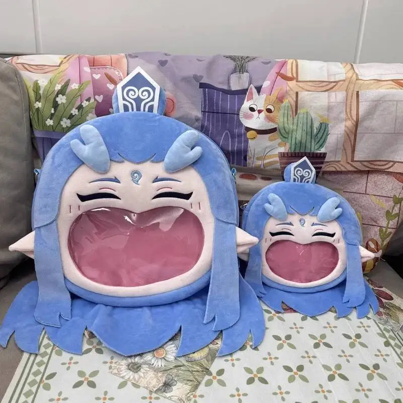 映画 Ne Zha 2 コスプレ Aobing ぬいぐるみ透明学生ジッパーバックパックメッセンジャーショルダーバッグ