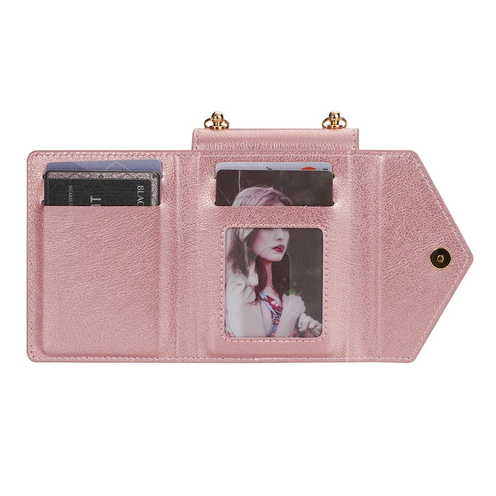Crossbody Leather Card Slot Zipper Wallet Case for Samsung Galaxy Z Flip 5 4 3 Flip3 Flip4 5G Cover Cards Holder Strap Bag Coque