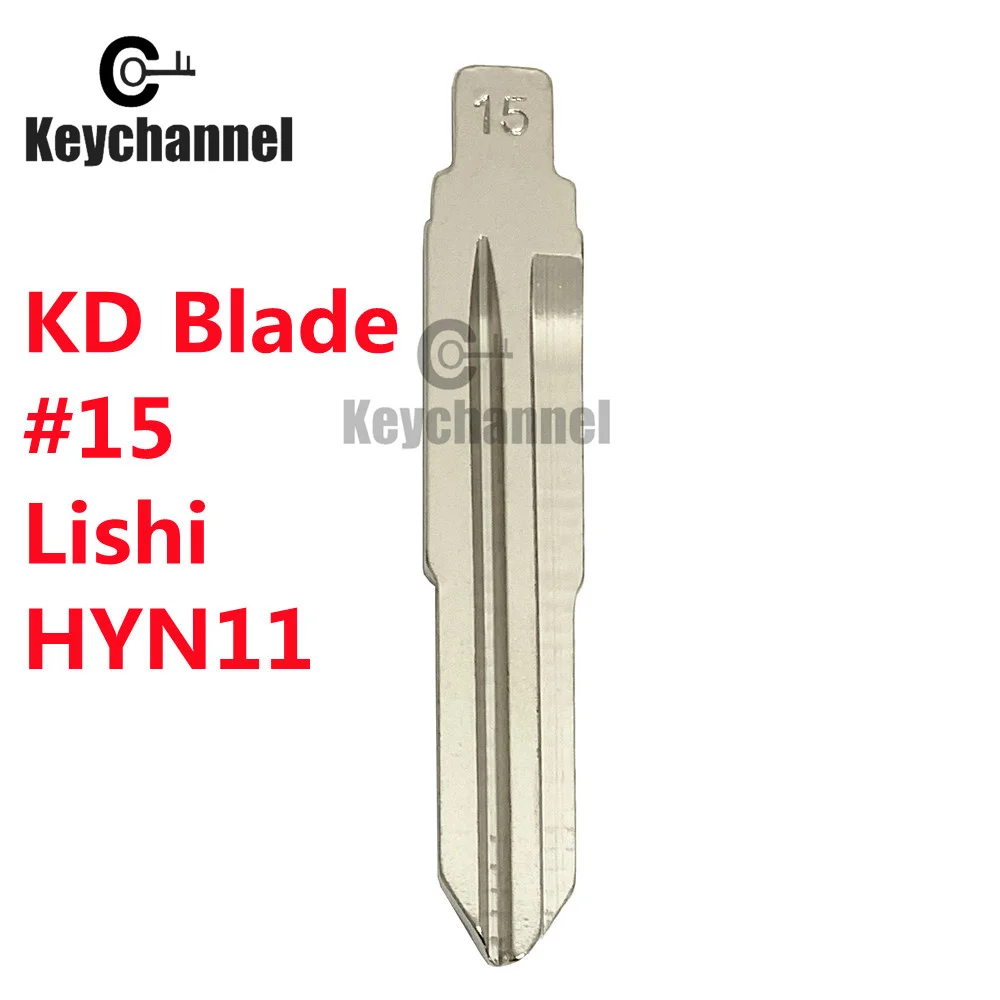 10PCS/LOT Blank Flip #15 KD Remote Key Blade Type For Hyundai For Kia Suzuki For Jeep For Chevrolet For Great Wall H3 H5 HYN11