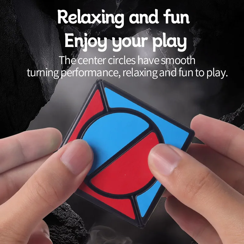 新しいシャッタードアイキューブマジックムーン2x2キューブマジックキューブマルチオーダー異形プロフェッショナルスクエアサークルパズル