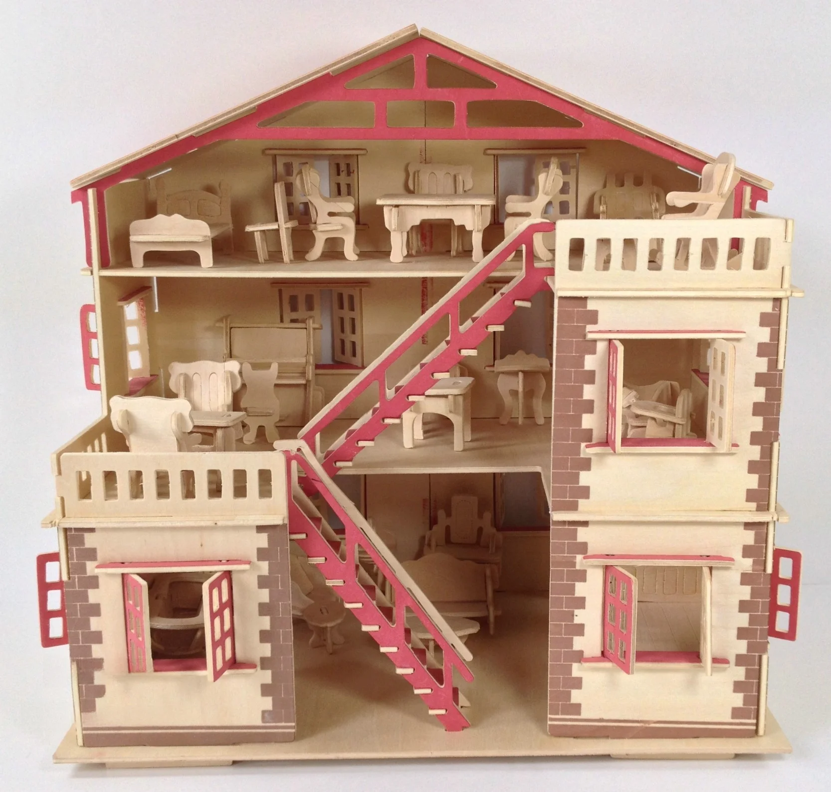 wooden-3d-puzzle-model-house-dollhouse-simulation-villa-diy-small-house-children's-educational-assembly-toy-from-china