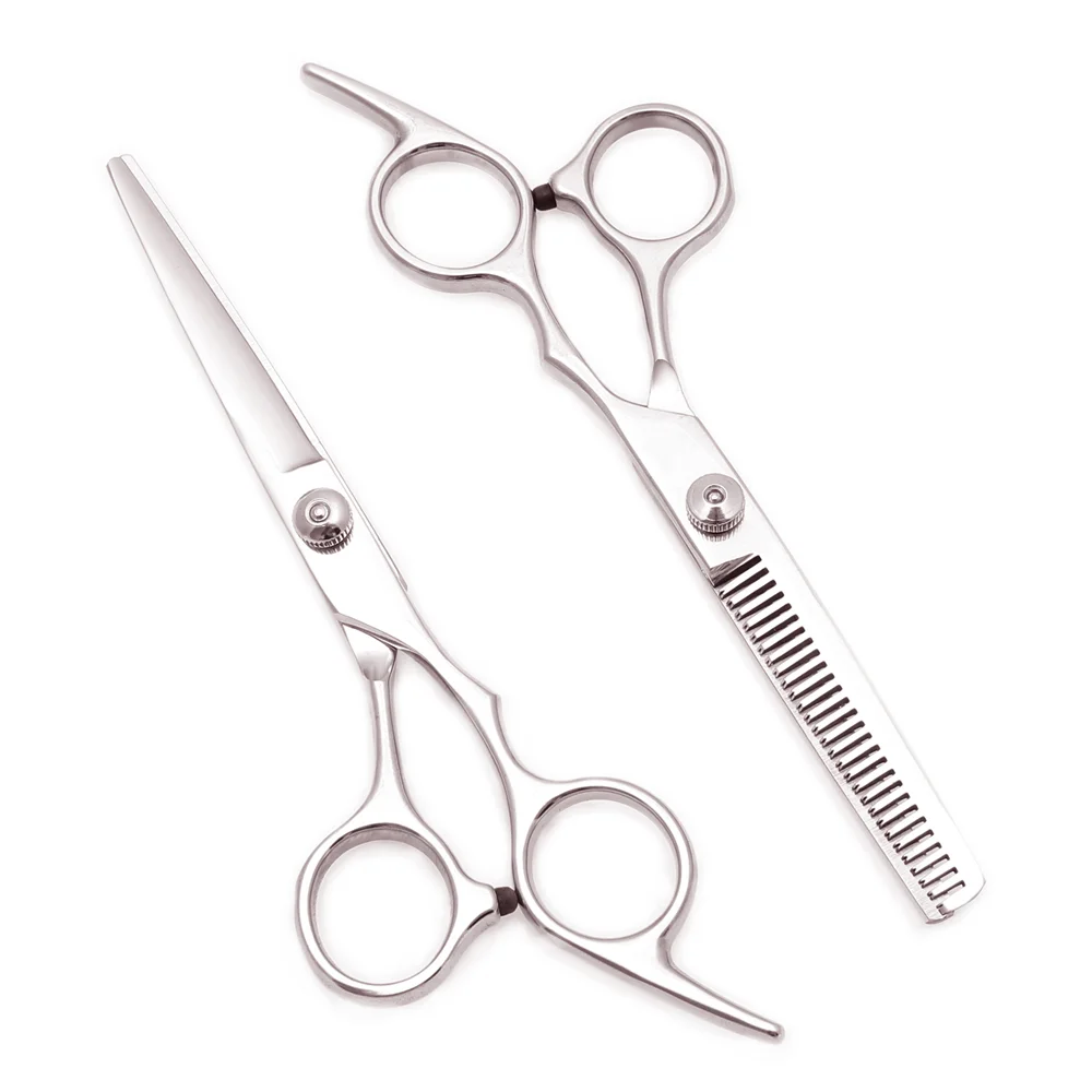 Kappersscharen Japan Roestvrijstalen Haarscharen Paarse Haarknipscharen Barbierszaak Uitdun Scharen Set Kam C1001