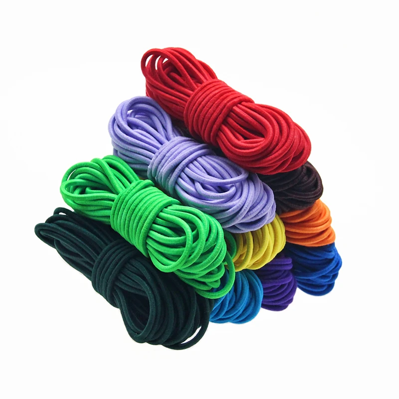 5yards/pack colorful elastic rope 2.5mm elastic band used for clothing accessories DIY handmade supplies elastic thread