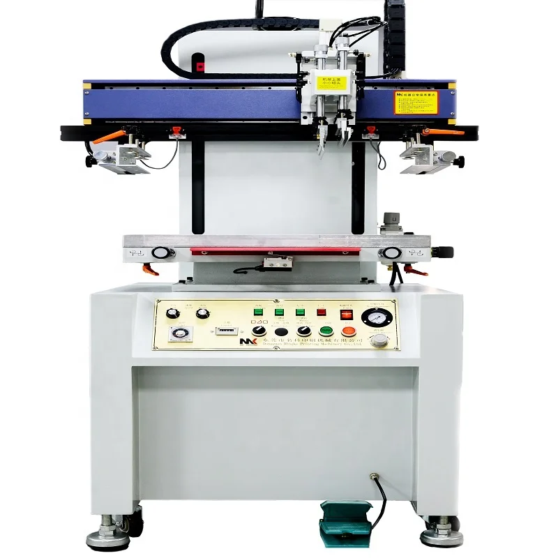 cheap price plane screen printer flat silk printing machine for Paper Card