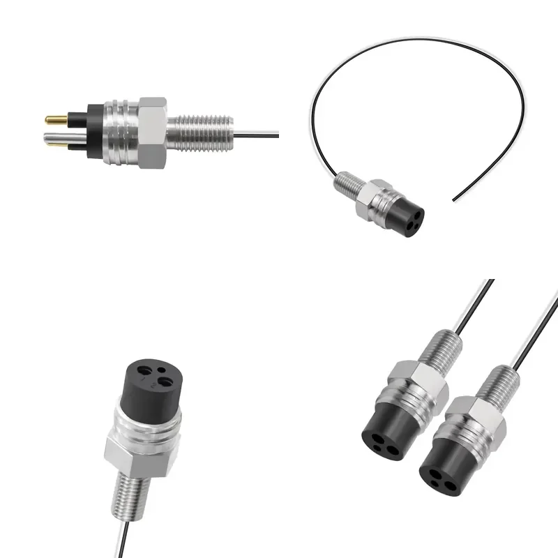 MCBH2M/FSS Micro Round Circular Cost-effective 2 Pin Stainless Steel Brass Waterproof Underwater Marine Wire Connectors