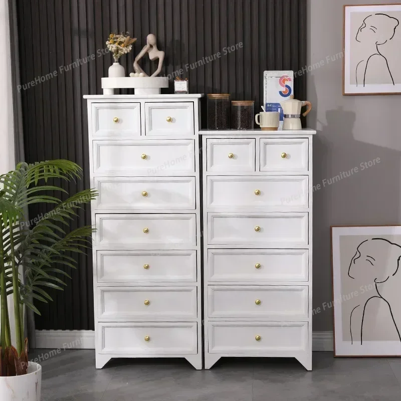 

Modern Nightstand Dresser Chest of Drawers, Wood Storage Sideboards Cabinet Organizer Unit for Bedroom Living Room Closet Office