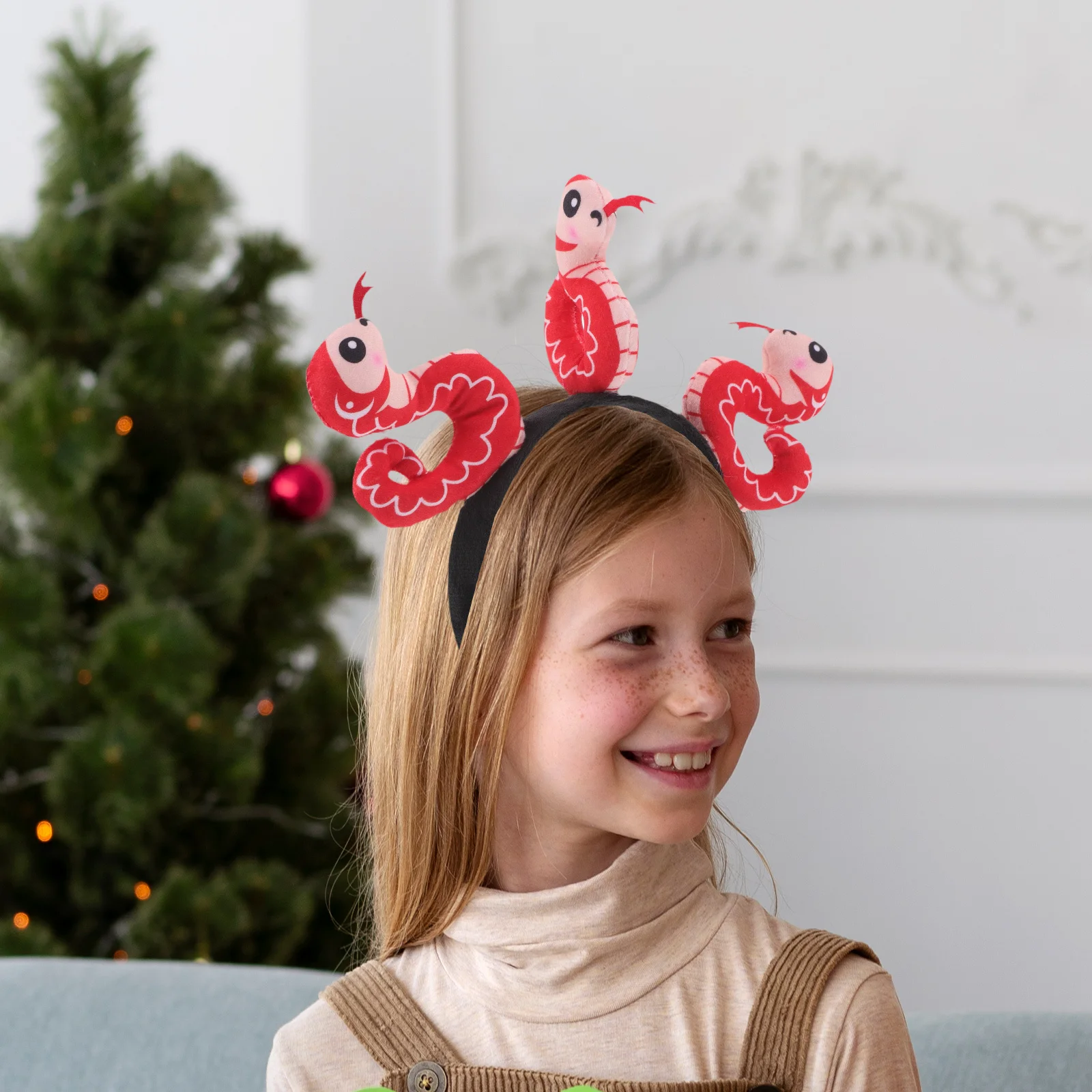 

Snake Year Headband Fun Cartoon Kids Chinese New Year Hair Accessory Festival Performance Decoration Chinese Hair Accessories