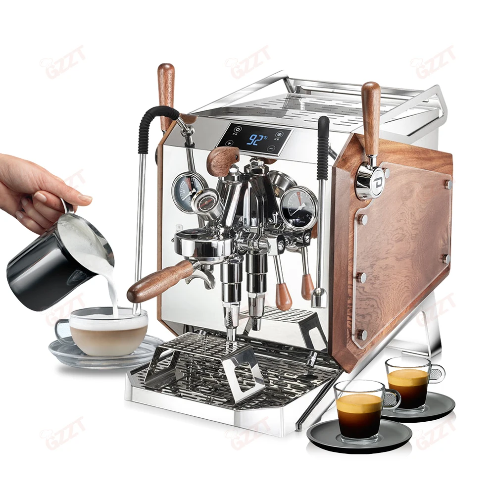 

Multi-function Professional Espresso Coffee Machine Commercial Household Semi-auto Coffee Maker With Milk Frother Rotary Pump