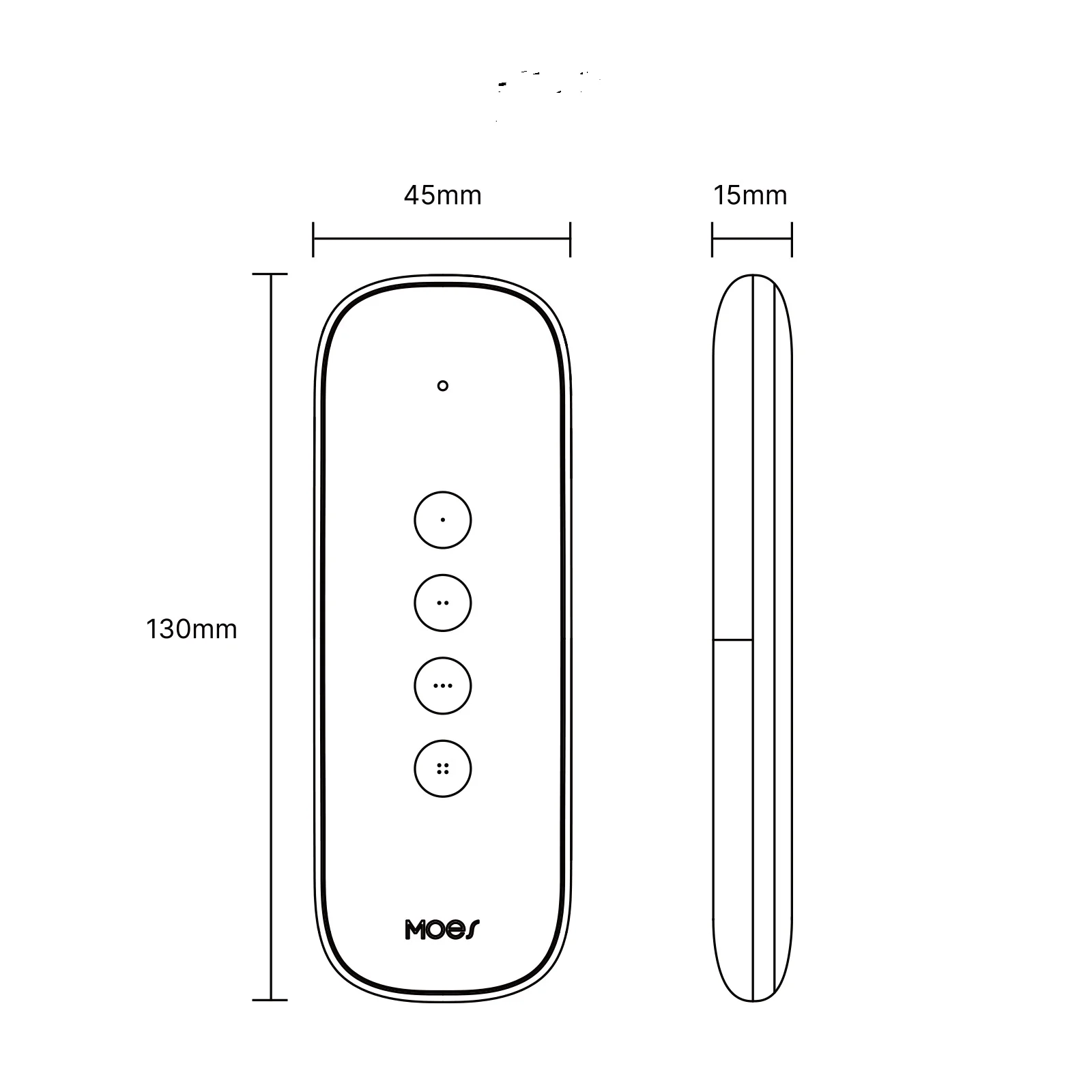 يمكن نقر المفتاح اللاسلكي Tuya ZigBee بقدرة 500000 مرة مع عمر بطارية طويل ونقرة واحدة بنقرة مزدوجة وضغط طويل #6