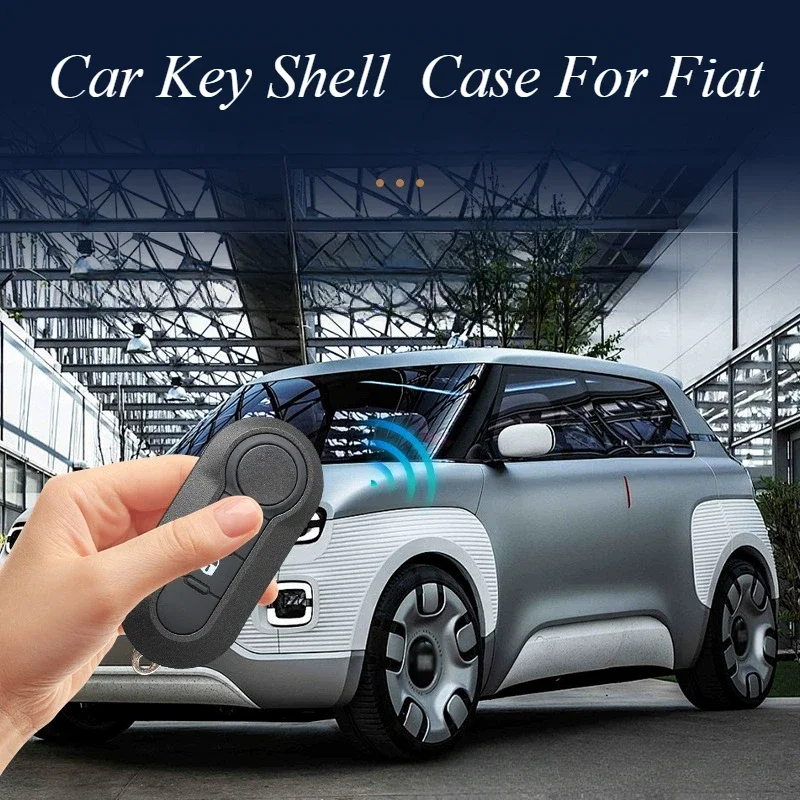 

3 Button Remote Car Key Shell Case for Fiat 500 Panda Punto Bravo Replacement Plastic Key Case Rubber Button Pad Car Accessories