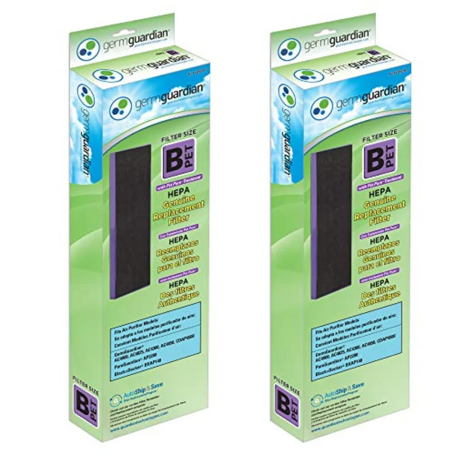 Pet Pure HEPA air purifier filter for AC4825/AC4820/AC4850/AC4870/CDAP4500/AC4900/AC4300/AP2200 black/purple removes 99.97 of p