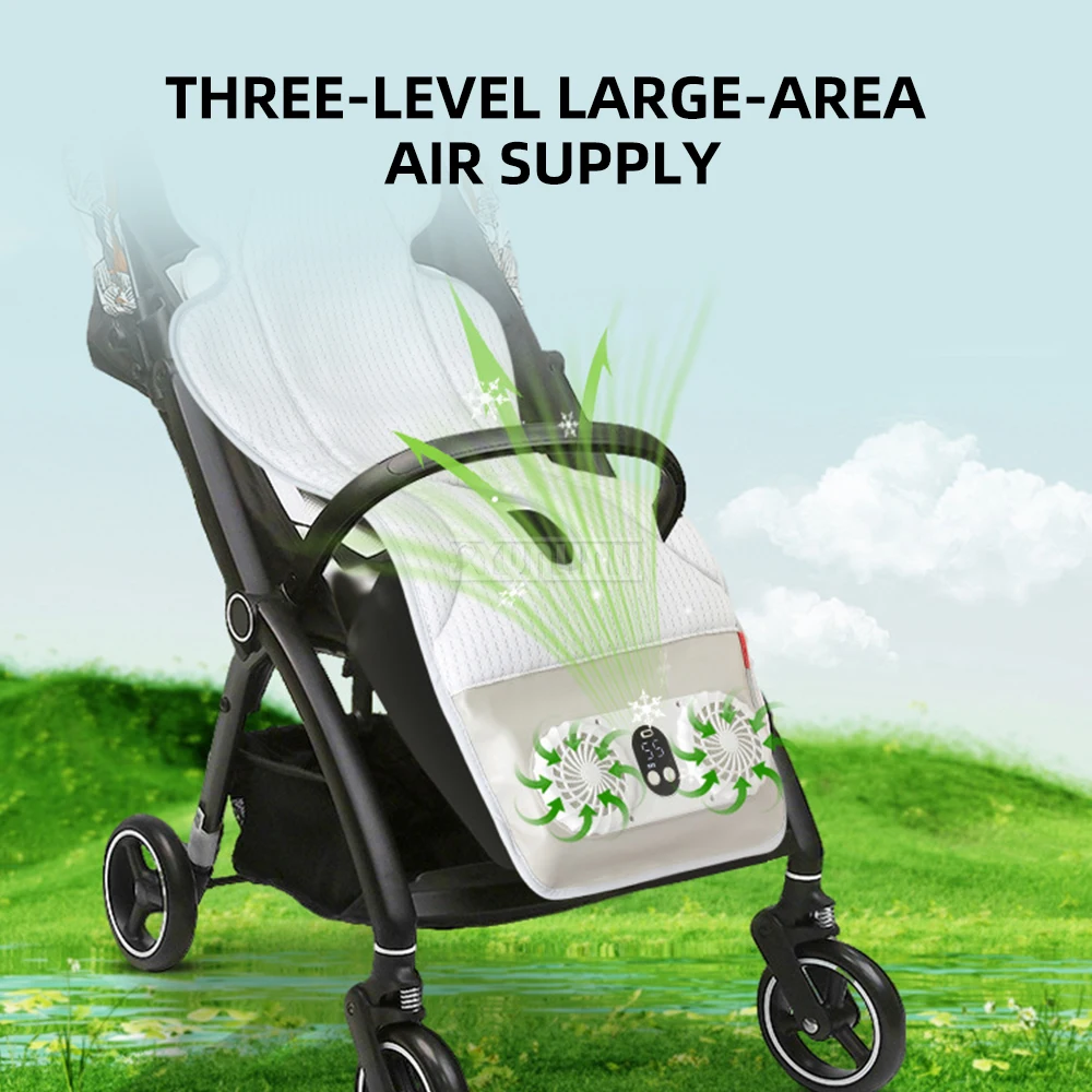 AKY-D7 беспроводной электрический вентиляционный коврик, подушка сиденья тележки, 3D прохладная и недобная ткань