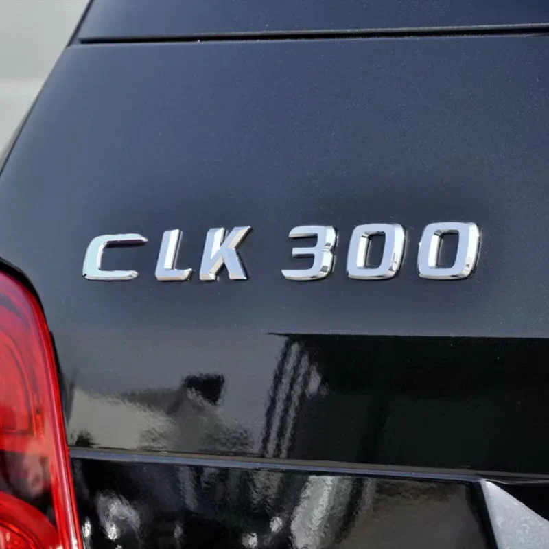 Car Trunk Letters Logo Emblem Badge decalcomanie Sticker per Mercedes Benz CLK Class CLK55 CLK63 CLK200 CLK230 CLK240 CLK280 CLK320