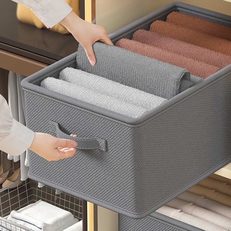 Trousers Clothes Organizer Jeans Storage Box Cabinets Drawers Organizers  Wardrobe Underwear Bra Socks Artifact Compartment Box