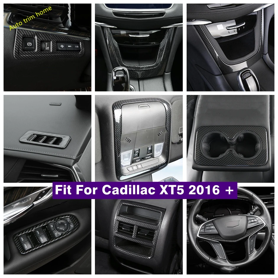 

Steering Wheel / Window Lift Button / Water Cup Holder / Air Conditioning AC Vent Cover Trim Fit For Cadillac XT5 2017 - 2023