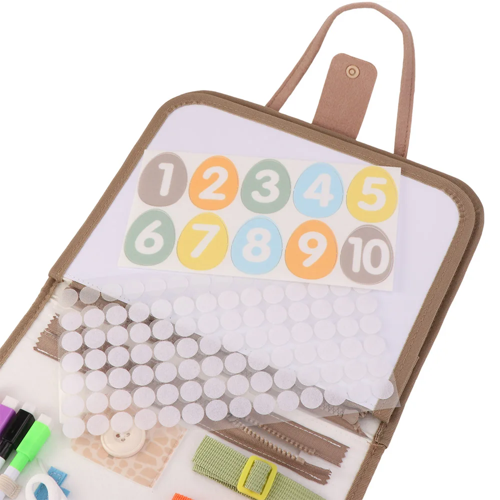 

Dinosaur Theme Busy Board Fine Motor Skills Sensory Early Education Quiet Books Busy Book Toddlers Learning Board