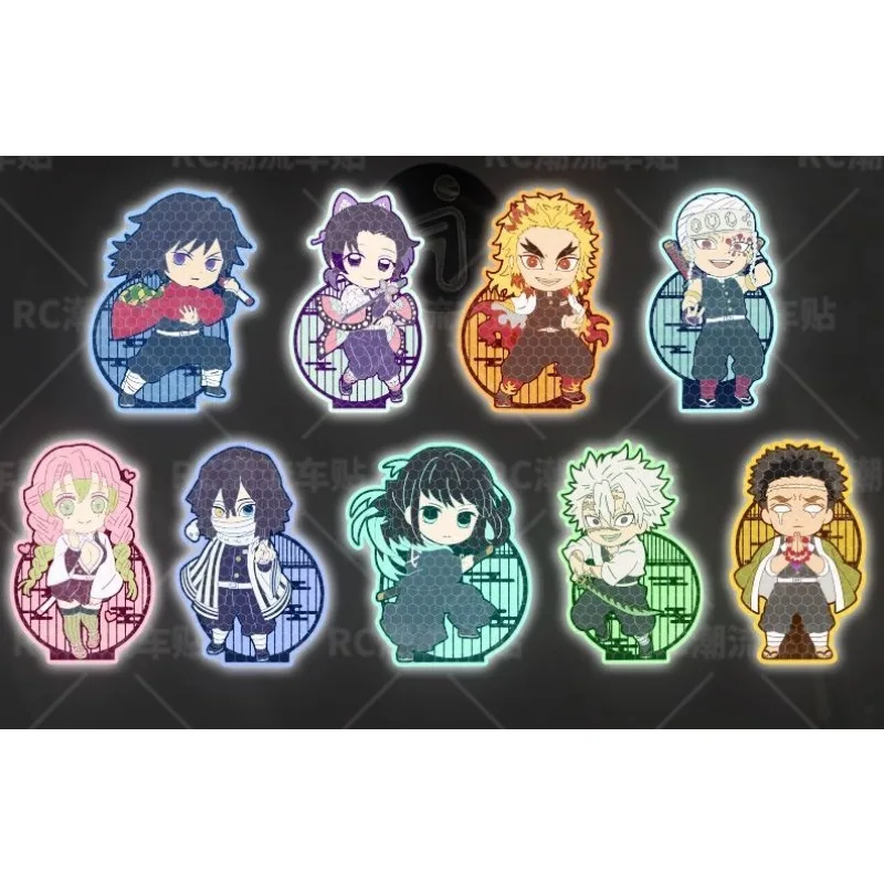 

Hashira Reflective Sticker Demon Slayer: Kimetsu No Yaiba Anime Peripheral Night Warning Reflection Sticker Decoration Sticker
