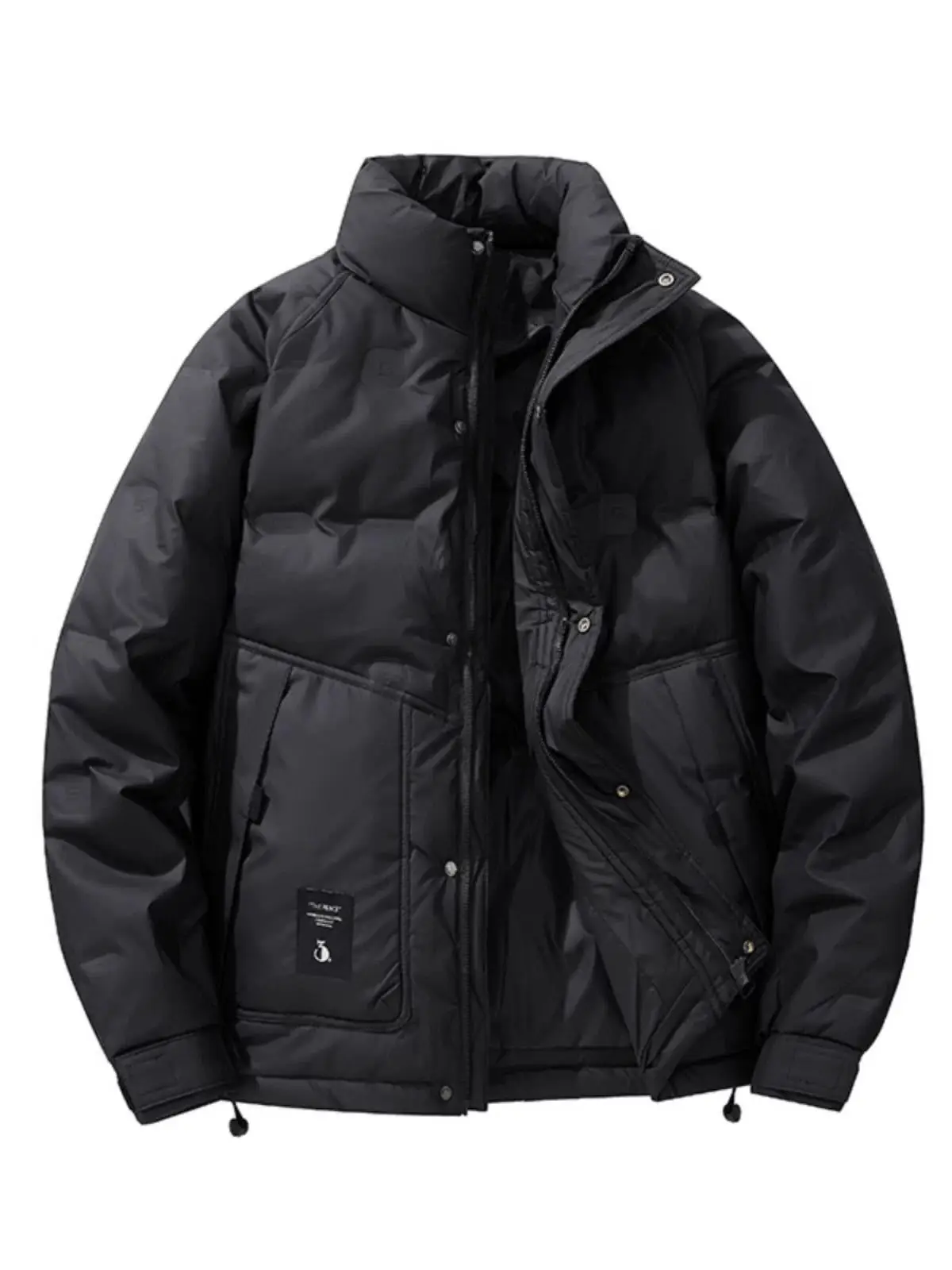 

Winter New Short Korean Style Mens Stand Collar Thick Duck Down Warm Casual Trendy Down Jacket