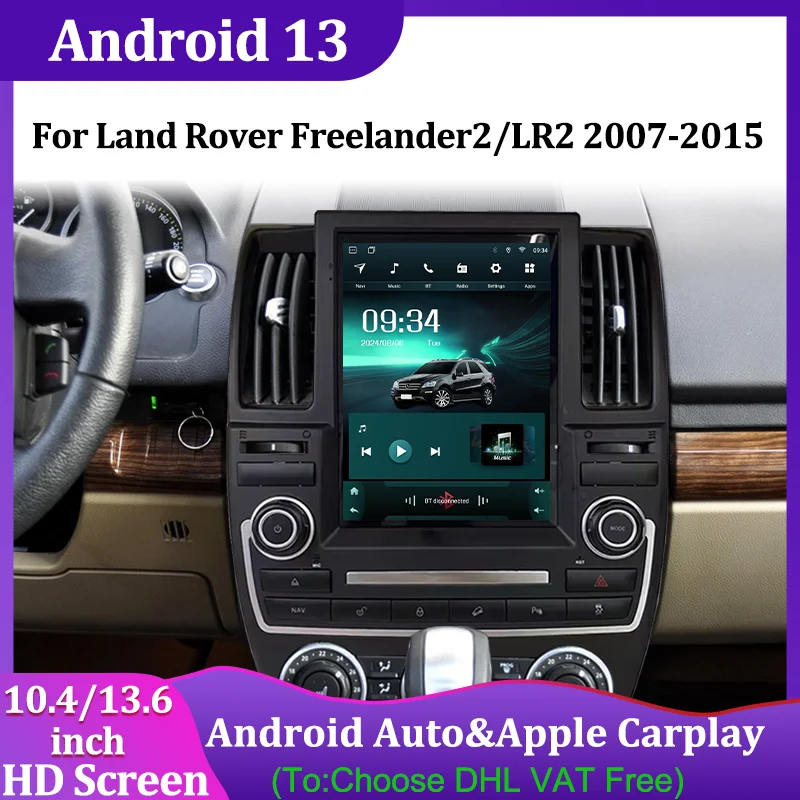 

Qualcomm Android 13 GPS Navigation Car Multimedia Video Player Wireless Carplay Auto For Land Rover Freelander2/LR2 2007-2015
