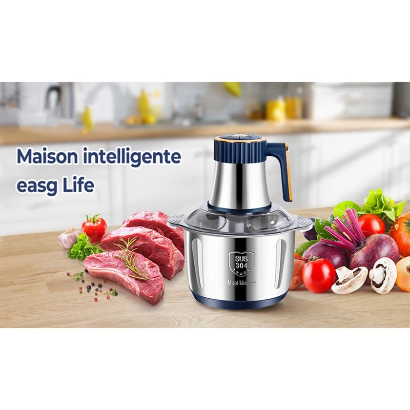 Electric Meat Grinder 5L Food Crusher Multifunction Vegetable Fruit Food Processor Chopper Kitchen Machine