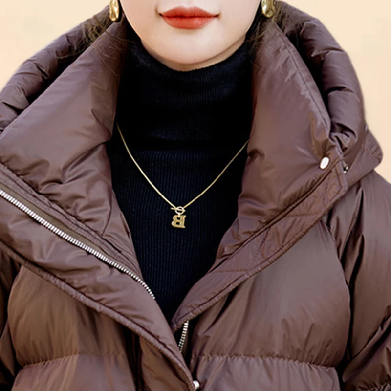 Manteau à Capuche Épais à Manches sulfpour Femme, Veste Solide Rembourrée en Coton, Chaud, Coupe-Vent, Vêtements d'Extérieur Élégants et Chics, Nouvelle Collection Hiver