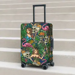 Tropical Party Pattern Suitcase Cover Holiday Mexican Style Useful Luggage Case Cruise Trip Protector Christmas Gift