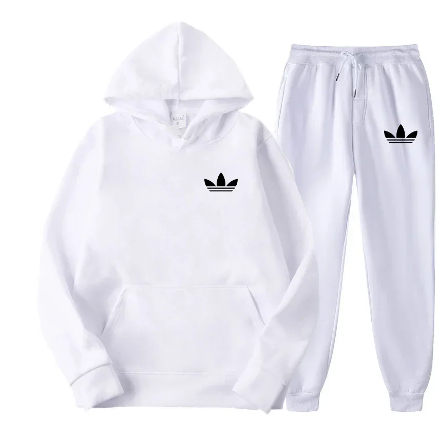 

Two-piece Men's Sweatshirt and Long Pants for Autumn/Winter 2025, a Fashionable and Casual Outdoor Jogging Sports Men's Set